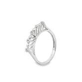 Elegant Silver Diamond Ring